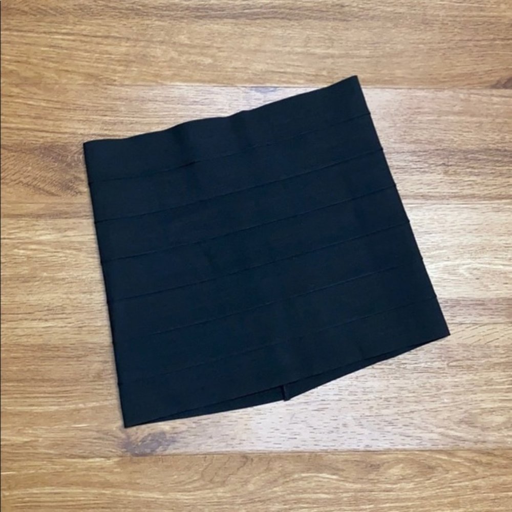 Black mini Bandage Skirt
